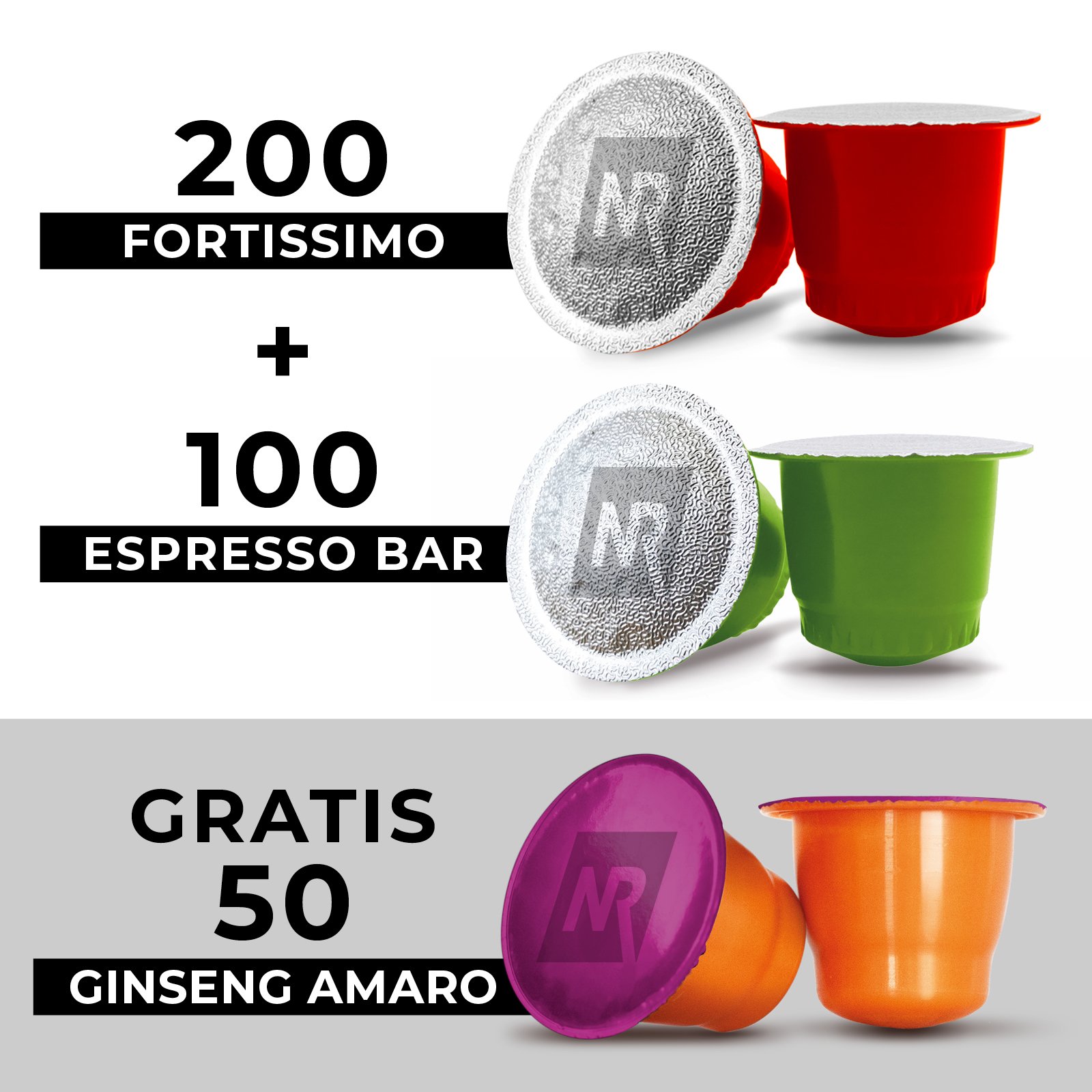 Offerta Capsule Caffè Compatibili Nespresso®* con Caffé al Ginseng Amaro